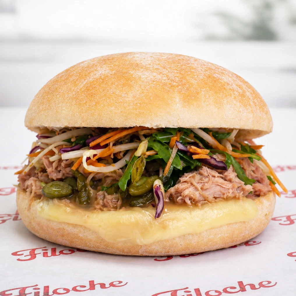 Le Poulet round bun